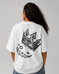 UNYTEEBOARD Abstract Smile Crown Blanc — t-shirt blanc