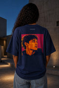 UNYTEEBOARD Portrait Pop — Homme Bleu nuit — t-shirt bleu nuit