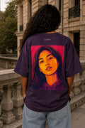 UNYTEEBOARD Portrait Pop — Femme Violet — t-shirt violet