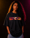 UNYTEEBOARD Manga Eyes Noir — t-shirt noir